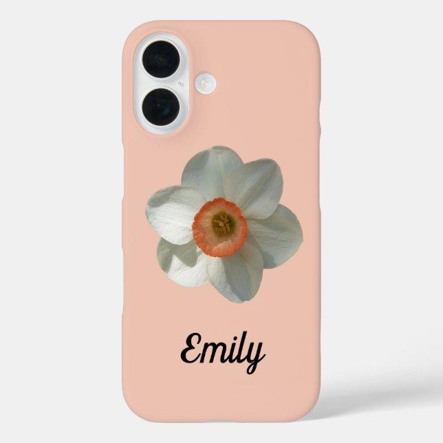 Pink Daffodil Spring Flower Case-Mate iPhone Case (Back)