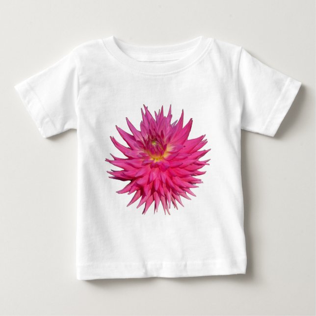 Pink Dahlia Baby T-Shirt (Front)