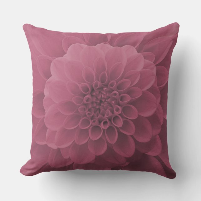 Pink Dahlia Cushion (Front)