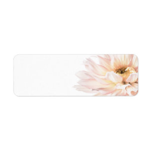 Pink Dahlia Flower - Dahlias Customised Template Return Address Label