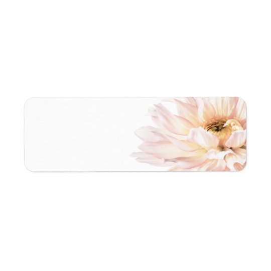 Pink Dahlia Flower - Dahlias Customised Template Return Address Label