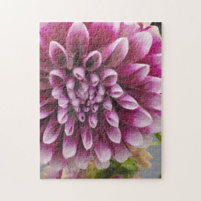 Pink Dahlia Jigsaw Puzzle (Vertical)