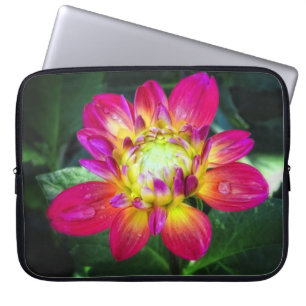 Pink Dahlia Laptop Bag