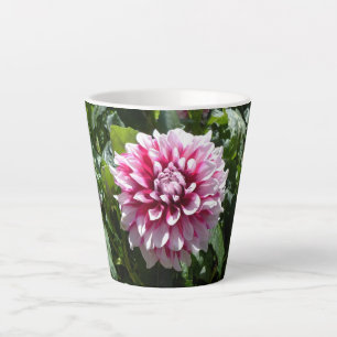 Pink Dahlia Latte Mug