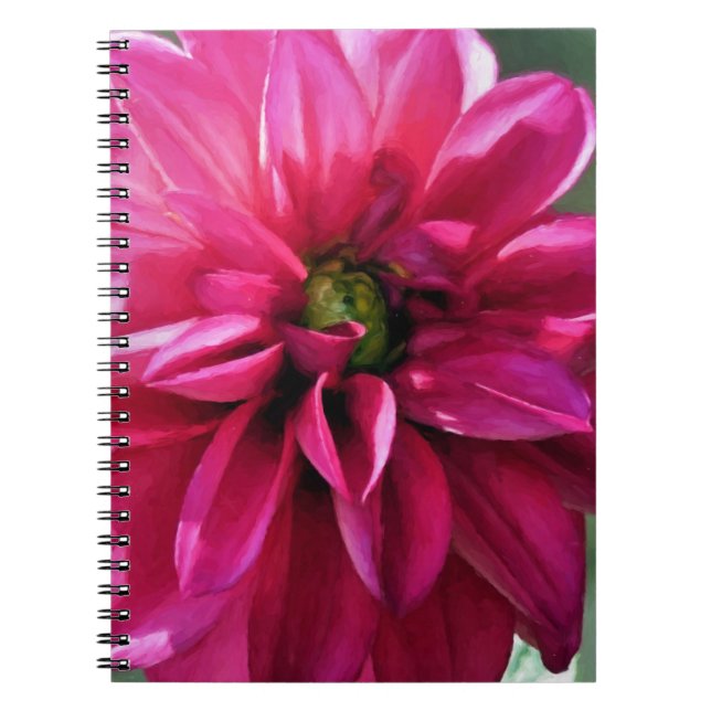 Pink dahlia - notebook (Front)