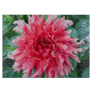 Pink Dahlia Photography, Canadian Flower Cutting Board