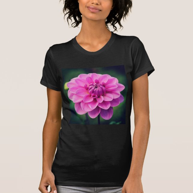 Pink Dahlia T-Shirt (Front)