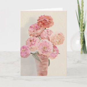 Pink Dahlias Card