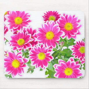 Pink Daisies / Asters Bouquet + your ideas Mouse Pad