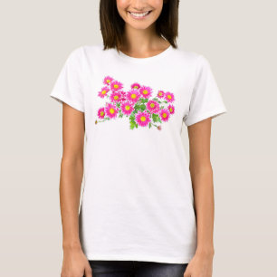 Pink Daisies / Asters Bouquet + your ideas T-Shirt