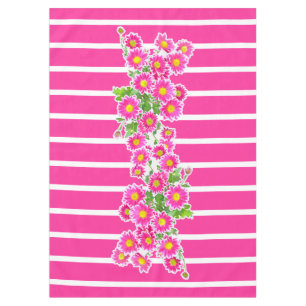 Pink Daisies / Asters Bouquet + your ideas Tablecloth