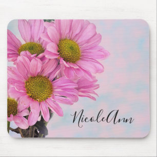 Pink Daisies Mouse Pad