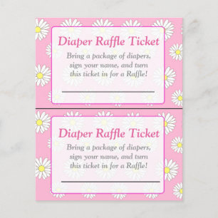 Pink Daisies Themed baby shower games Flyer