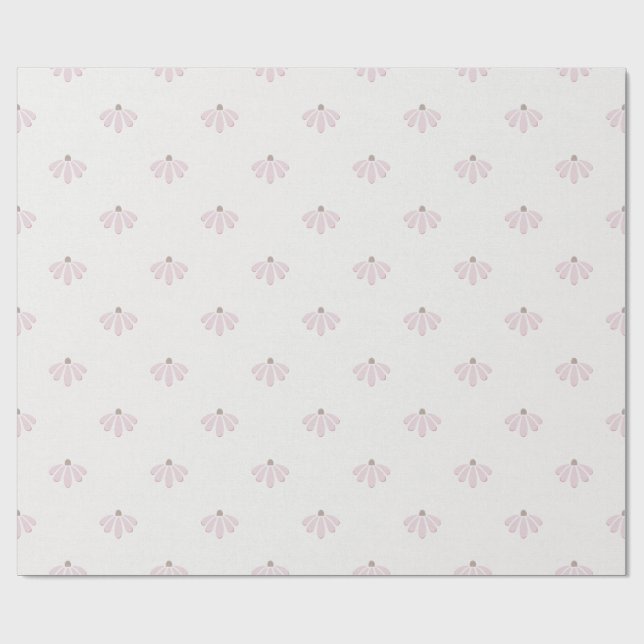 Pink Daisies Wrapping Paper (Flat)