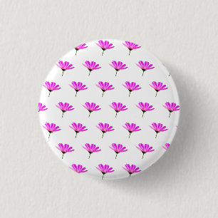 Pink Daisy 3 Cm Round Badge