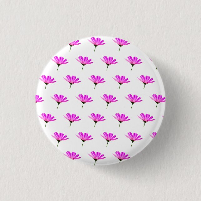 Pink Daisy   3 Cm Round Badge (Front)