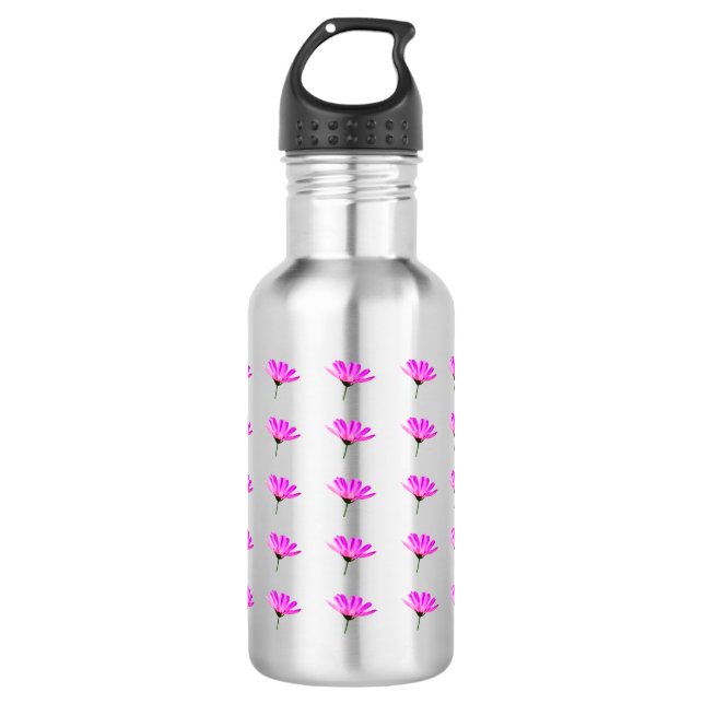 Pink Daisy  532 Ml Water Bottle (Front)