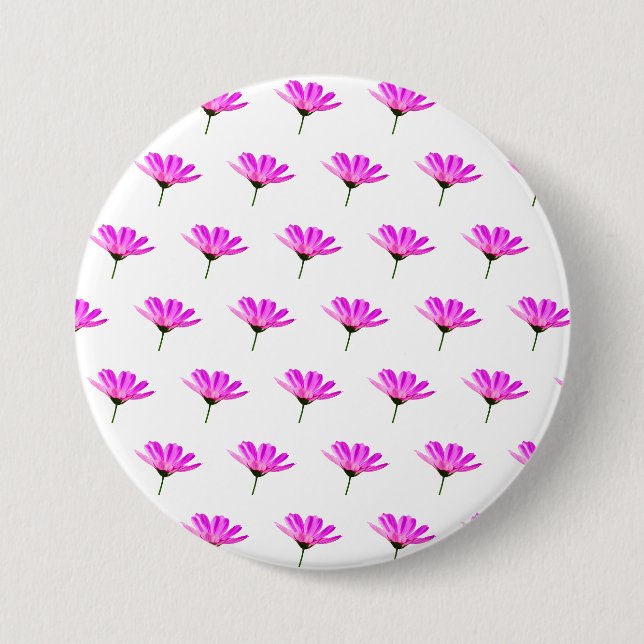 Pink Daisy   7.5 Cm Round Badge (Front)