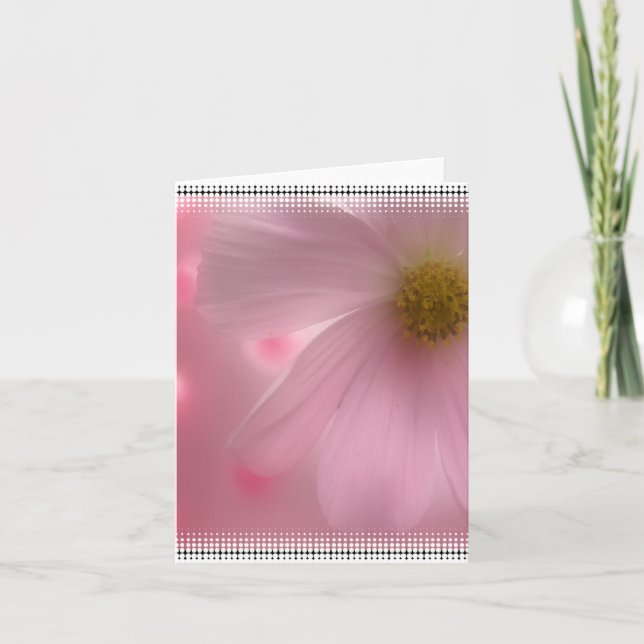 Pink Daisy Blank Notecard (Front)