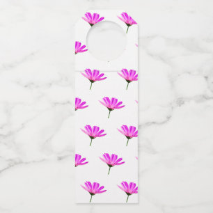 Pink Daisy  Bottle Tag