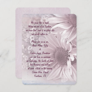 Pink Daisy Bouquet Invitation