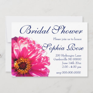 Pink Daisy - bridal shower Invitation