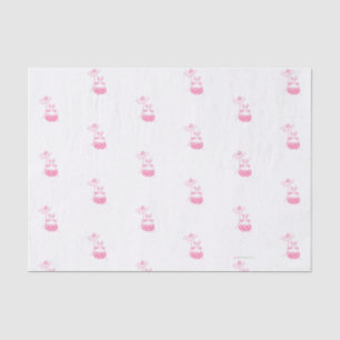 Pink Daisy Bunny   Tissue Paper
