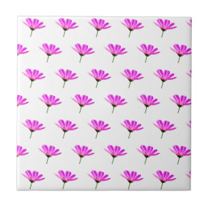 Pink Daisy Ceramic Tile