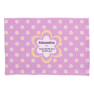 Pink Daisy-Chain Standard Pillow Case