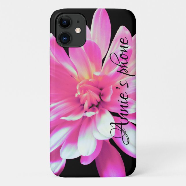 Pink daisy, cosmo, zinnia photo Case-Mate iPhone case (Back)