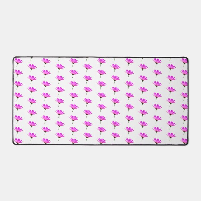 Pink Daisy  Desk Mat (Front)