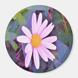 Pink Daisy Flower Magnet