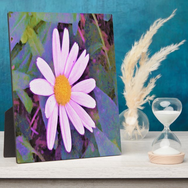 Pink Daisy Flower Plaque (Side)
