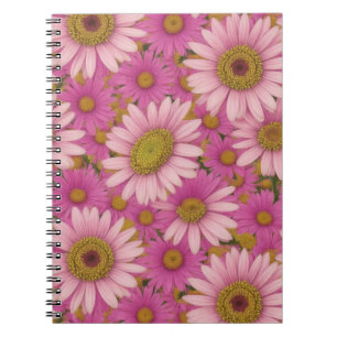 Pink Daisy Flowers Notebook
