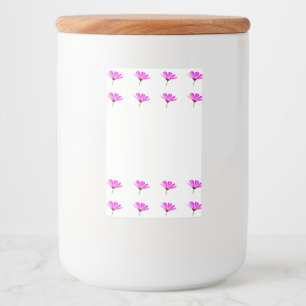 Pink Daisy Food Label