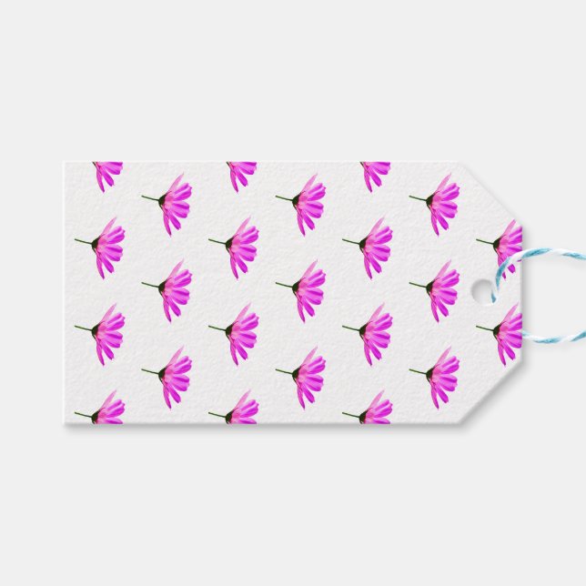 Pink Daisy  Gift Tags (Front (Horizontal))