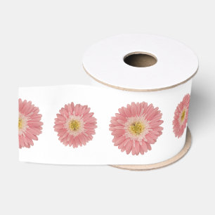 Pink Daisy Grosgrain Ribbon