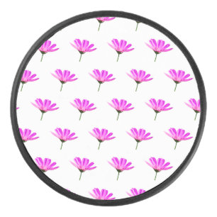 Pink Daisy  Hockey Puck