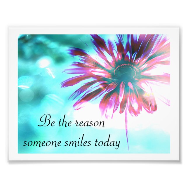 Pink Daisy Home Decor Print (Front)