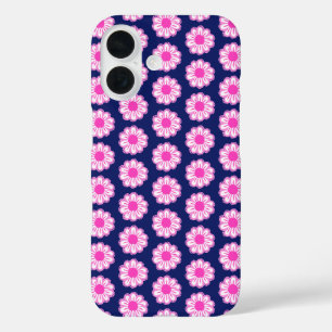 Pink Daisy Illustration iPhone 16 Case