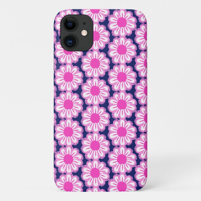 Pink Daisy Illustration Case-Mate iPhone Case (Back)