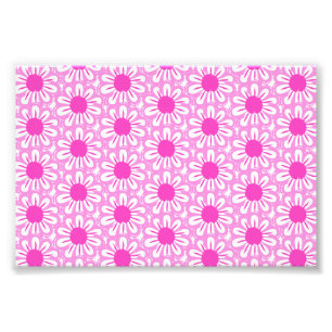 Pink Daisy Illustration Photo Print