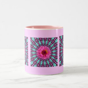 Pink Daisy in Crystal Light Mug