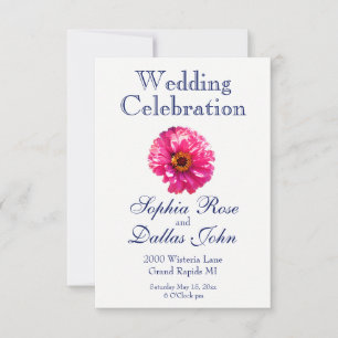 Pink Daisy Invitation