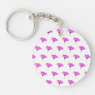 Pink Daisy Key Ring