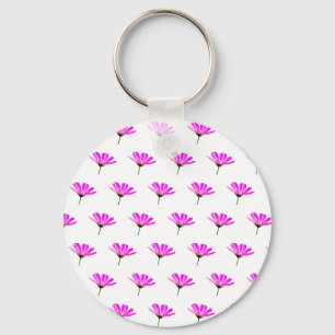 Pink Daisy Key Ring