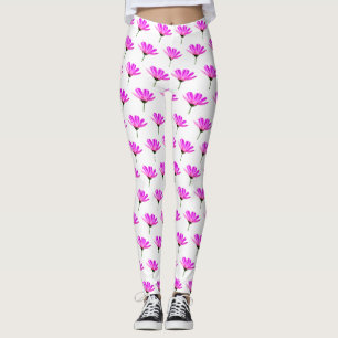 Pink Daisy  Leggings