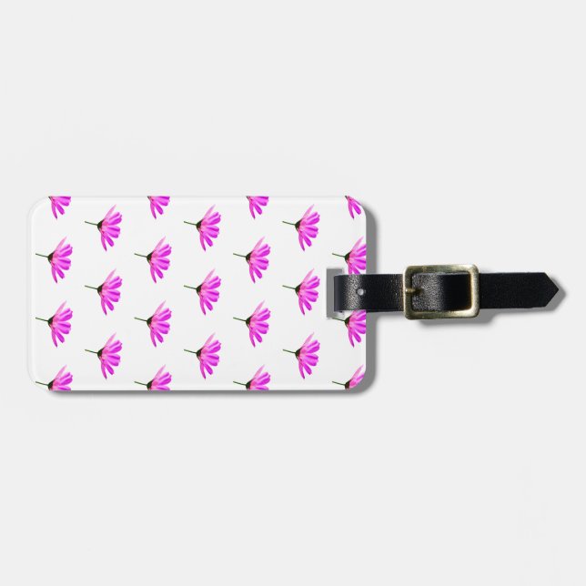 Pink Daisy  Luggage Tag (Front Horizontal)