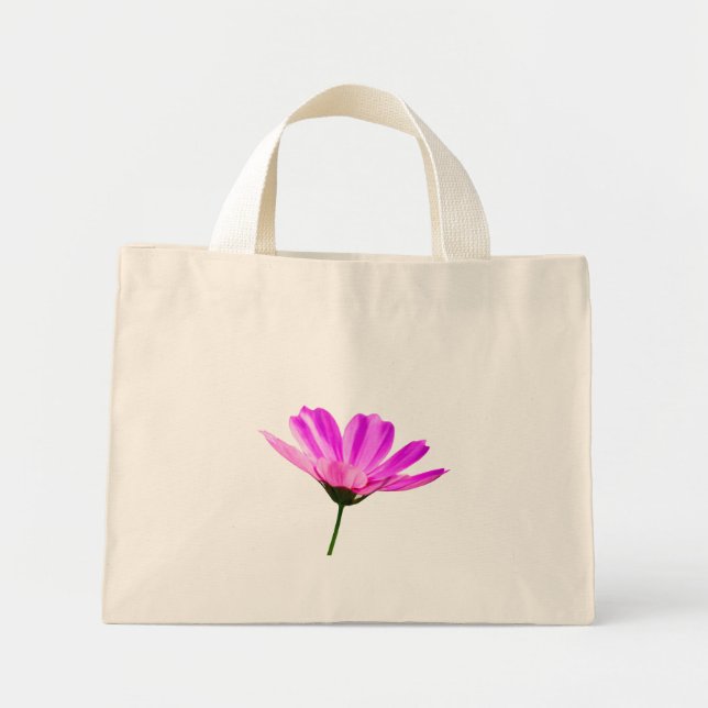 Pink Daisy   Mini Tote Bag (Front)
