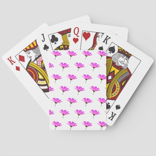 Pink Daisy   Playing Cards (Back)